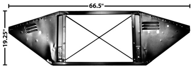 Dynacorn Radiator Support 60-66 w/Diagonal Brace 1099X