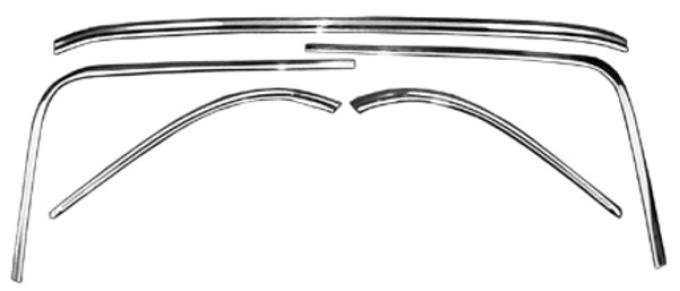 Dynacorn Rear Window Moulding 62-64 5pc M1724N
