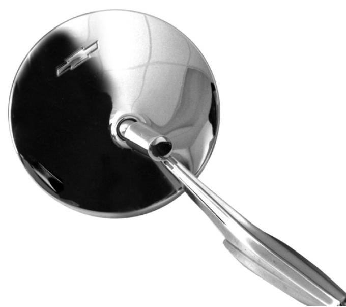 Dynacorn Outer Mirror Round Bowtie 67 Camaro 66-72 Nova, 66-67 Chevelle, Chevy II M1032