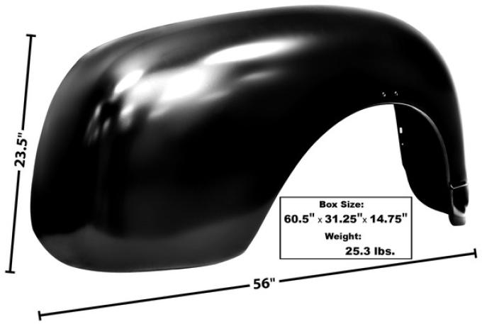 Dynacorn 47-55 Rear Fender Stepside RH 1097E