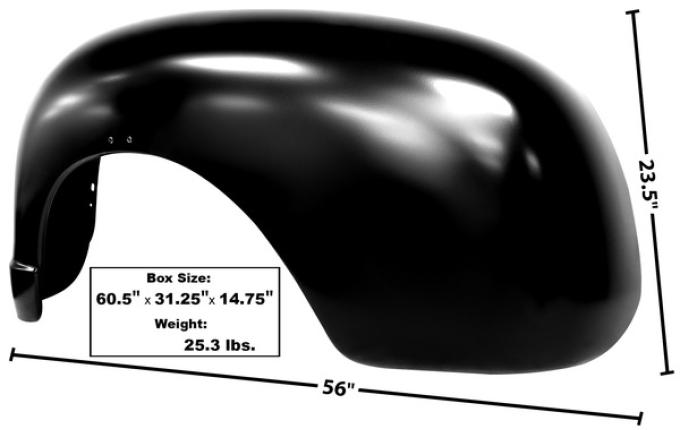 Dynacorn 47-55 Rear Fender Stepside LH 1097F