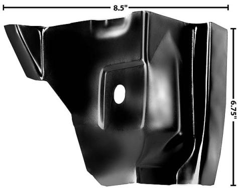 Dynacorn 55-59 Door Hinge Pillar Pocket LH Outer 1102CH
