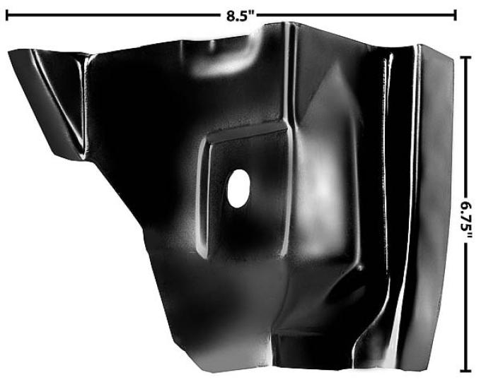 Dynacorn 55-59 Door Hinge Pillar Pocket LH Outer 1102CH