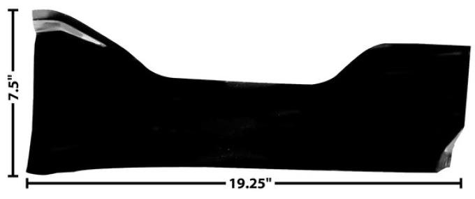 Dynacorn 55-59 Cowl Inner Kick Plate RH 1102BX