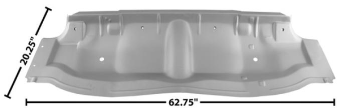 Dynacorn 65-70 Rear Seat Floor Pan Weld Through Primer 1781WT