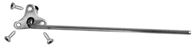 Dynacorn 47-53 Windshield Sunvisor Bracket LH 1103DM