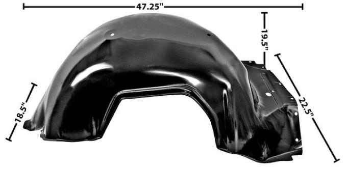 Dynacorn 65 Inner Fender LH 1723
