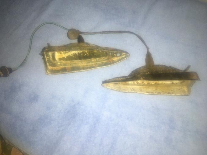 Full Size Chevy Parking Light Housings, USED 1959