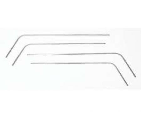 Chevy Interior Door & Side Panel Trim Set, Stainless Steel,210 4-Door Hardtop, 1956