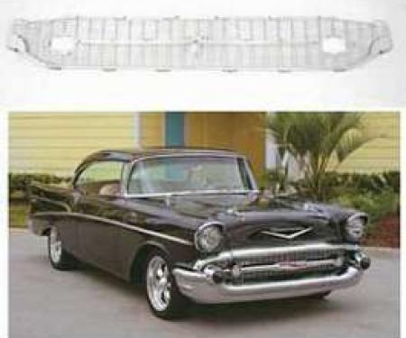 Chevy Grille, Silver, 1957