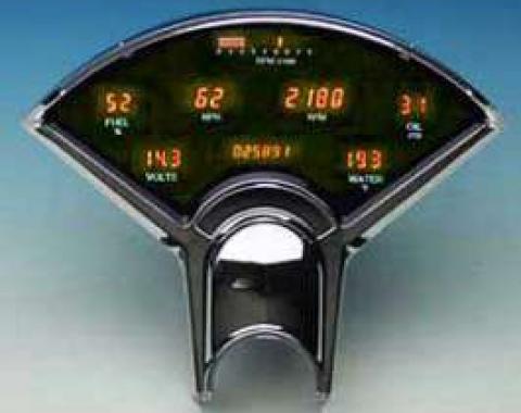 Chevy Dakota Digital Dash Kit, Amber, 1955-1956