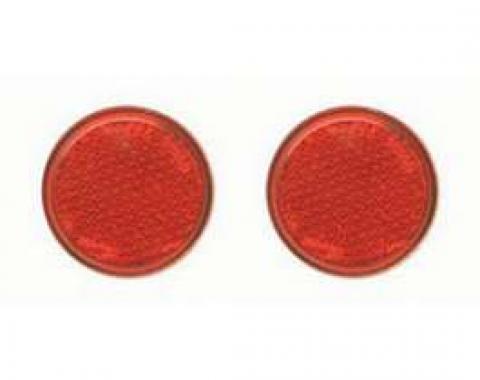 Chevy Taillight Reflectors, Red, 1956