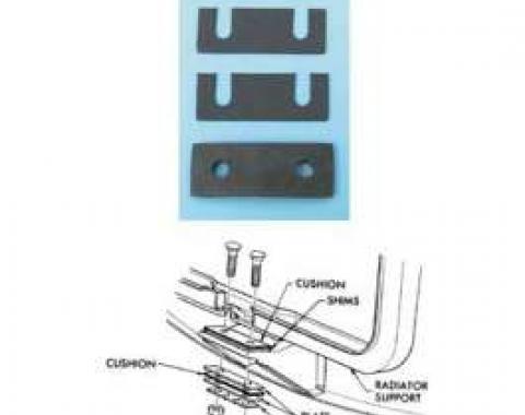 Chevy Radiator Saddle Shim Set, 1955-1957