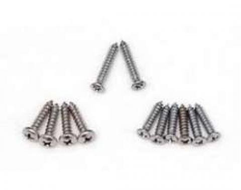 Chevy Headlight Bezel Screw Set, 1955-1957