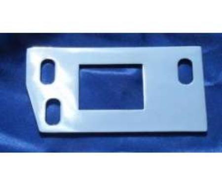 Chevy Polished Stainless Steel Hood Latch Plate, 1955-1957