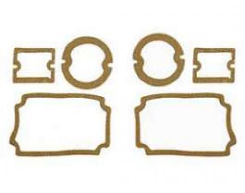 Chevy Parking Light, Taillight & Back-Up Light Lens Gasket Set, 1956