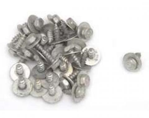 Chevy Front End Sheet Metal Screws, Cadmium Plated, 1, 4, 1955-1957