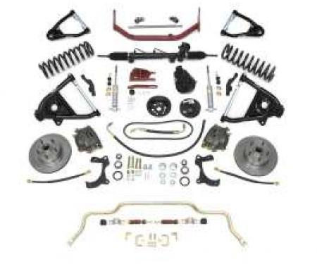 Chevy Complete Independent Front Suspension Kit, Small Block, With Standard Coil Springs, 1955-1957