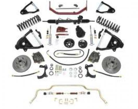 Chevy Complete Independent Front Suspension Kit, Small Block, With Standard Coil Springs, 1955-1957