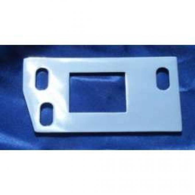 Chevy Polished Stainless Steel Hood Latch Plate, 1955-1957