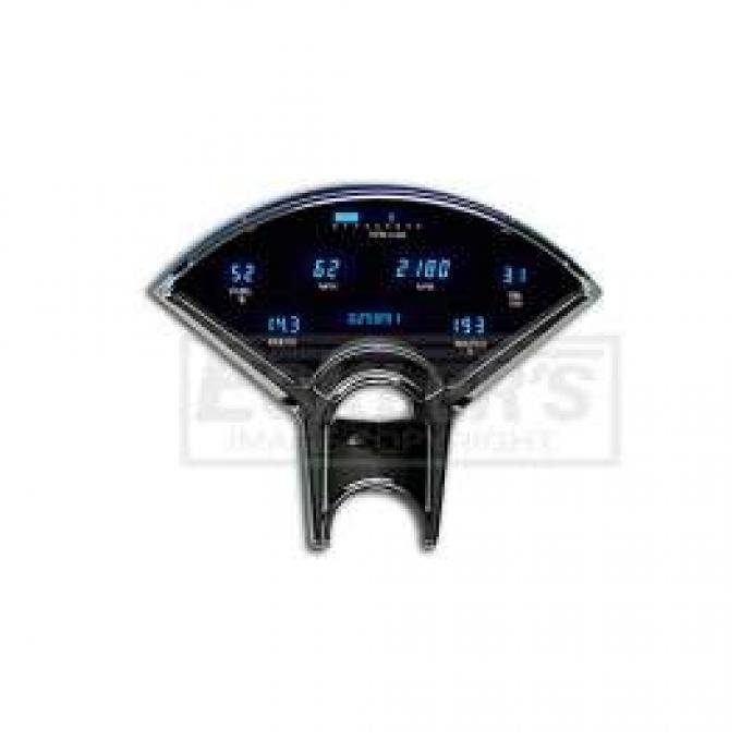 Chevy Dakota Digital Dash Kit, Blue, 1955-1956