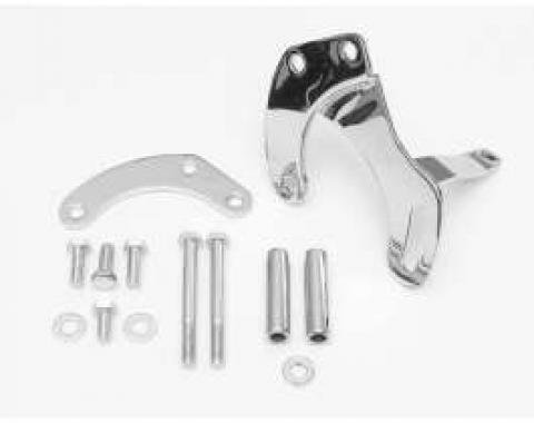 Chevy Power Steering Bracket Kit, Small Block, Chrome, 1955-1957