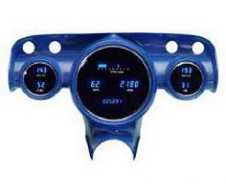 Chevy Dakota Digital Dash Kit, Blue, 1957