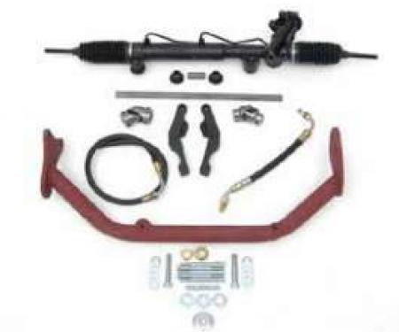 Chevy Rack & Pinion Deluxe Steering Kit, Small Block With ididit Tilt Column & Floor Shift, 1955-1957