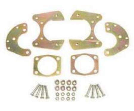 Chevy Rear Disc Brake Bracket Kit, For 9 Ford, With 3/8 T-Bolts, 1955-1957