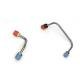 Chevy Brake Lines, Prebent, Front, Use With Power 4-Wheel Disc Brakes & GM Style Proportioning Valve, 1955-1957