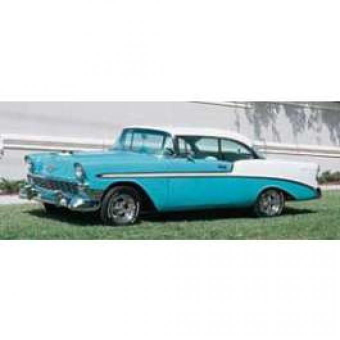 Chevy Side Molding Set, Stainless Steel, 2-Door Hardtop Or Convertible, Sedan, Bel Air, 1956