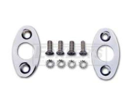 Chevy Tailgate Cable Ball Covers, Original Style Chrome, For Nomad & Wagon, 1955-1957