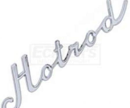 Chevy Hotrod Script Emblem, Chrome, 1955-1957