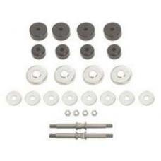 Chevy Front Mounting Kit, With Black Poly Grommets, V8, 1955-1957