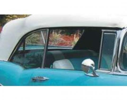 Chevy Vent Window, Installed In Frame, Clear, Convertible, Right, 1955-1957