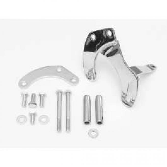 Chevy Power Steering Bracket Kit, Small Block, Chrome, 1955-1957