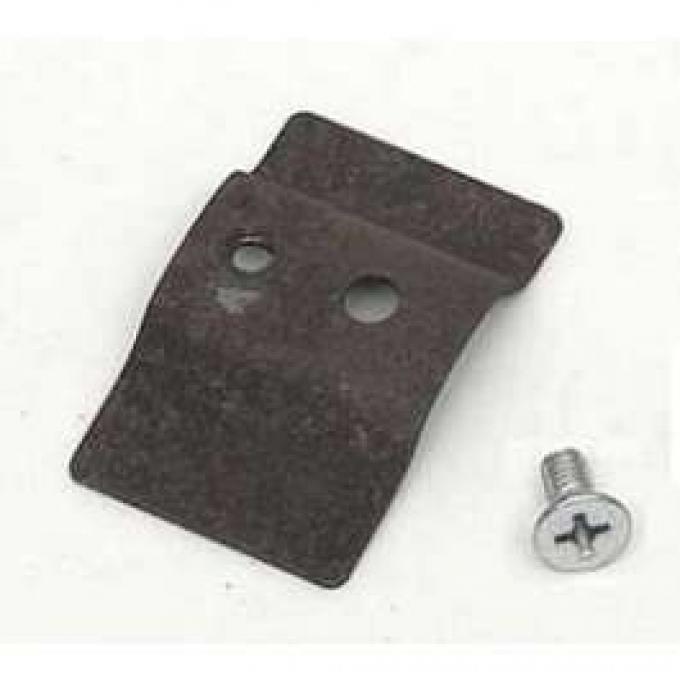 Chevy Door Front Upper Beltline Molding Clip, Stainless Steel, 2 & 4-Door Sedan, Bel Air, Right, 1955-1957