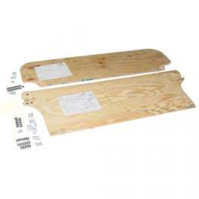 Chevy Rear Seat Plywood Set, With Hardware, Wagon, Nomad, 1955-1957