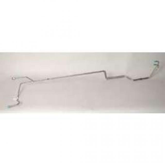 Chevy Transmission Cooling Lines, Stainless Steel, 6-Cylinder, Powerglide, 1955-1957