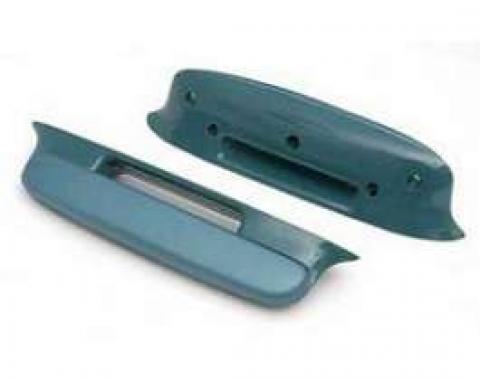 Chevy Door Armrests, Bel Air, Blue, 1957