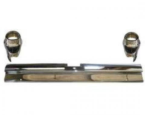 Chevy Rear Bumper Set, First Series, 3-Piece, Non-Wagon, 1957