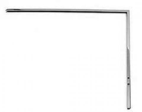 Chevy Door Window Frame, Chrome, Left, 2-Door Hardtop Or Convertible, 1955-1957