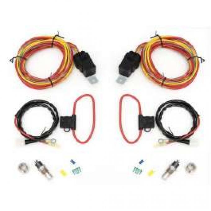 Chevy Cross-Flow Dual Fan Relay & Wiring Kit, Griffin, 1955-1957