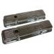 Chevy Small Block Chrome Valve Covers With 350 Logo, Short, 1955-1957