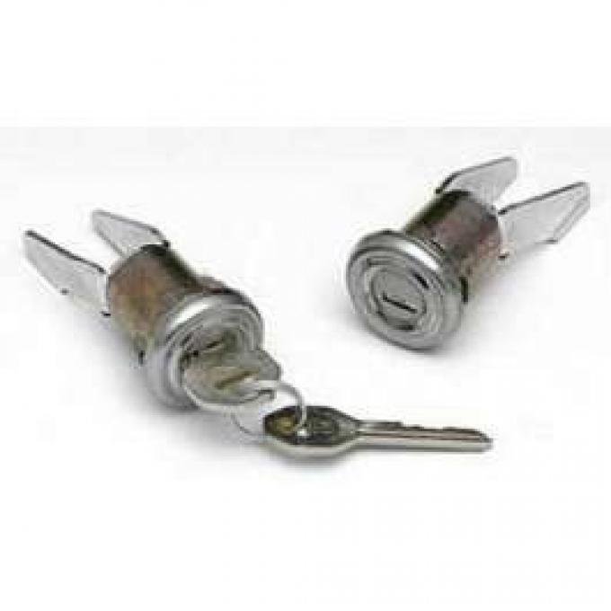 Chevy Door Locks, With Original Style Keys,1955 2-Door Hardtop & Convertible & 1956-1957 2 & 4-Door Sedan
