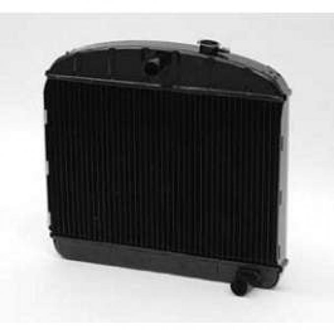 Chevy Radiator, Copper Core, 6-Cylinder, For Cars With Manual Transmission, U.S. Radiator, 1955-1956