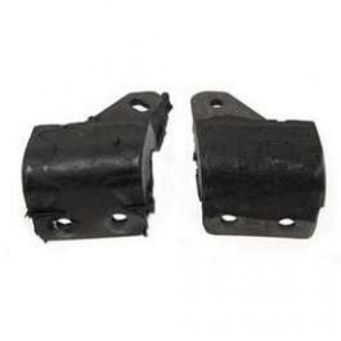 Chevy Manual Transmission Shift Bellhousing Mounts, Rear, 1955-1957