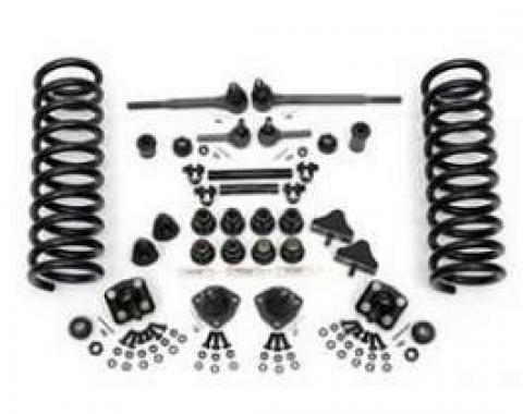 Chevy Front End Rebuild Kit, With Factory Power Steering & Urethane Bushings, 1955-1957