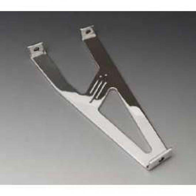 Chevy Hood Latch Vertical Support, Polished Billet Aluminum, 1955