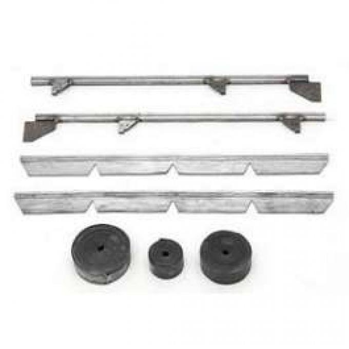 Chevy Side Glass Setting Kit, With Channels, Hardtop Or Convertible, 1955-1957